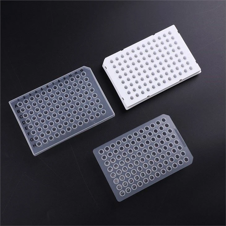 Plaques PCR jetables 0.2ml Plaque PCR 96 puits Fabricant chinois