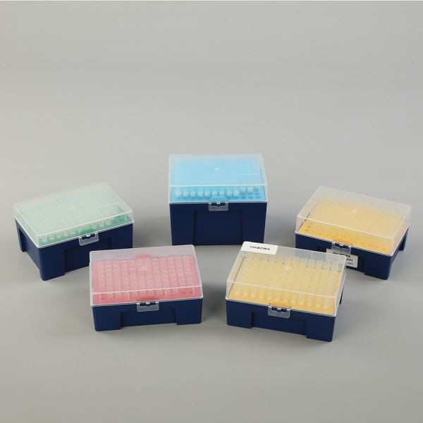 Bouts jetables de pipette du bleu jaune 200UL 1000UL 1250UL avec le filtre